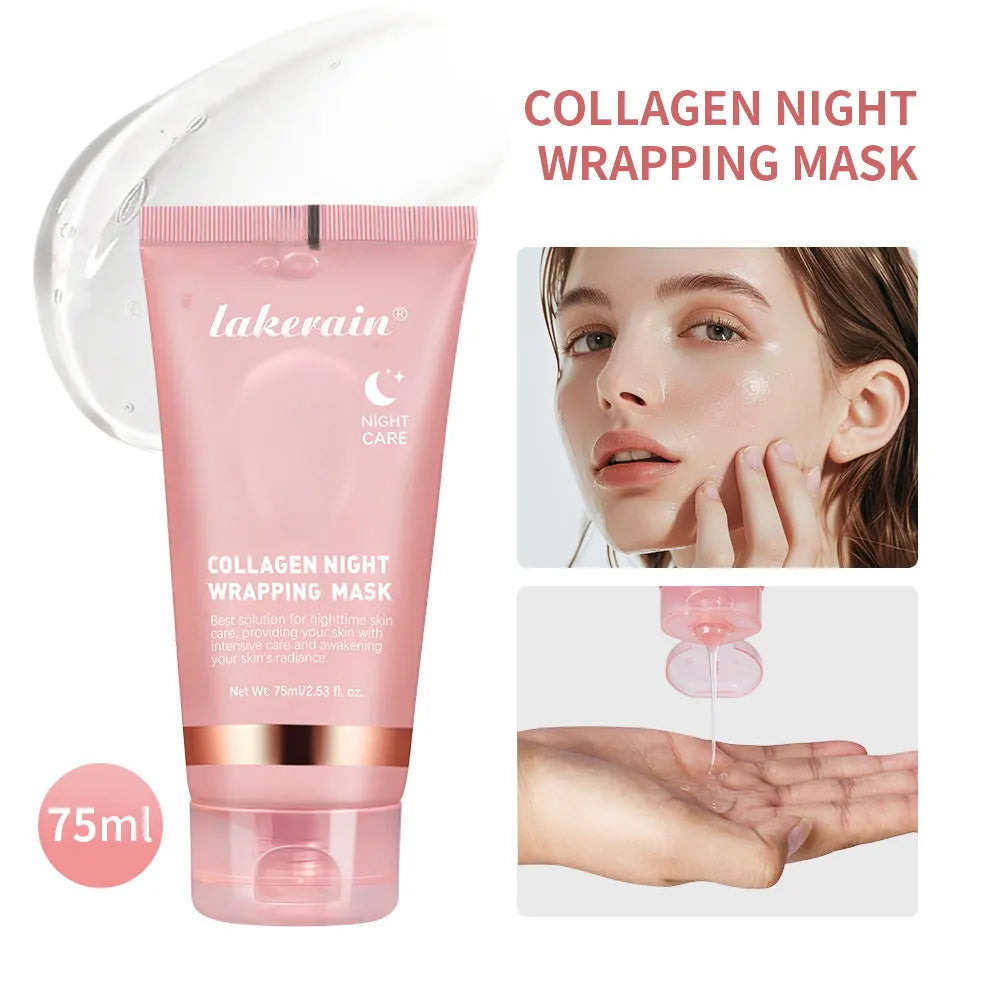 Masque de nuit coréen au collagène : hydratant, éclaircissant, rajeunissant, éclatant - Women's Glam Universe